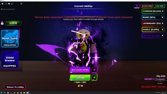 ROBLOX4804 // ACCOUNT WITH 36 LVL /Sanju + Kisuki /Shield Breaker /23 SKIN + 27 GUN RIVALS
