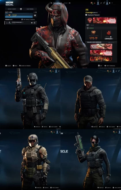 2237 - All Platform - Warzone BO7 - Level 56 - Rank - 2 Season Crimson - Apocalypse Camo - Prestige Master