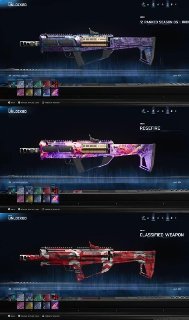 2239 - Warzone BO7 - All Platform - Level 52 - Iridescent Operator - Season 5 - 4 Event Camo