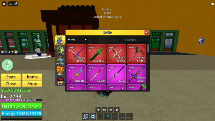 STOCK1273 // 40,000 ROBUX TOTAL // BLOX FRUITS : 30,000 R $ DONATE / GAMEPASSES perm Kitsune
