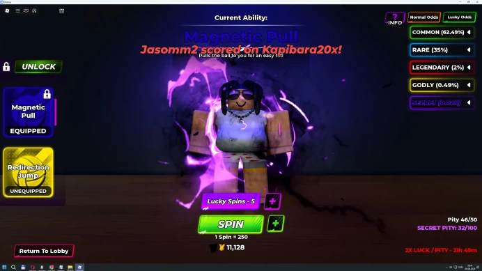 ROBLOX4808 // ACCOUNT WITH 89 LVL /Sanju + Kisuki /Magnetic Pull + Redirection Jump