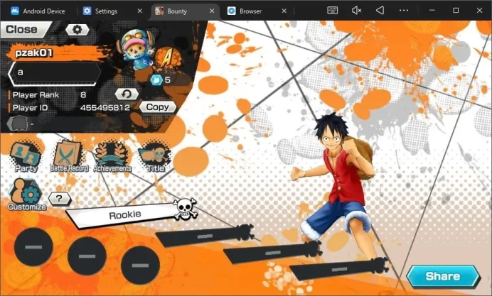 Android|EX 4|2 Max|PR 8|TFE St. Marcus M,BP Kuzan Max,HP Charlotte Linlin Lv60,KOP GD.Roger|RD 1| LogBandai Check SS OPBR523B