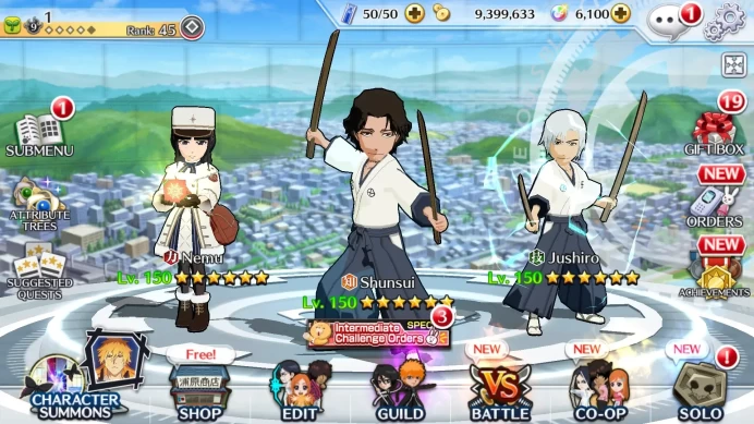 GLOBAL |39K BP+6K Orb|Fresh Story|Shunsui SRA,Renji TYBW25,Nemu Cm24,Byakuya TYBW24|KlabID|Check SS RA187B