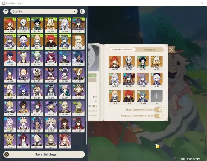 ASIA|AR 56|6 Limited+6(*5 Weapon)|Mavu Team|(Mavuika,Arlecchino,Lohen)+Sign,Skirk,Xilonen|MC Male|Reuni ON|Take Mail|GI1083Z