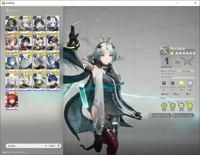 NA/EU|Fresh Starter|Lvl 2 | 2 SSR (1 Limited) + 3 (*6 Weapon) | Arcane | Ardelia | MC FeMale | Gryphlink | Check SS | END2315
