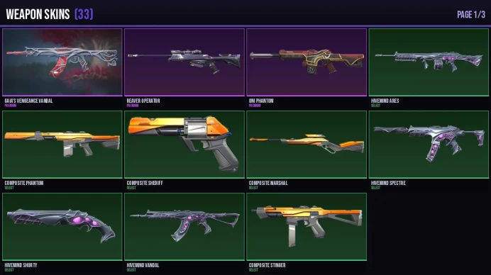 AP 34 Skins + 15 Agents Champions 2023 Kunai / Champions 2023 Vandal / Araxys Vandal / Oni Phantom Full Access