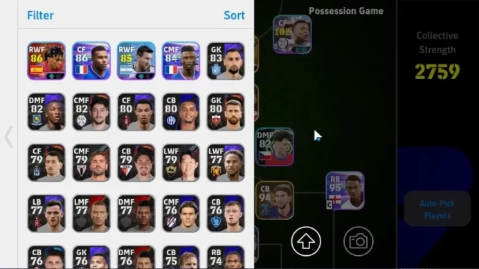 Android|4 Show Time Kylian Mbappe,Lionel Messi,Lamine Yamal|3 Epic Sergio Aguero,Jan Koller,Serginho|PES2027|EF3064