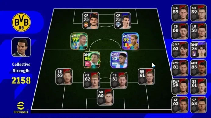 Android| Fresh Starter| 2 Epic Eden Hazard,Mark Van Bommel | Show Time Kevin De Bruyne | Check SS | PES2027 | EF3065