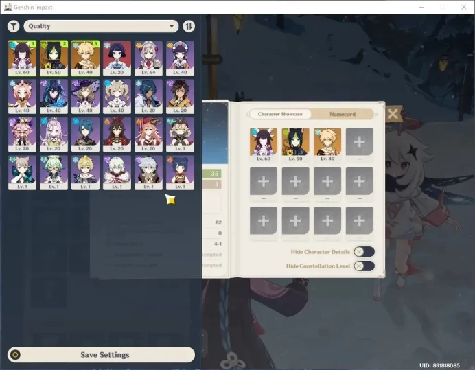 ASIA |AR 35| Starter | 1 Limited + (Columbina) | Standard Tighnari | BD Unset | Female MC | Take Mail | Check SS | GI7647