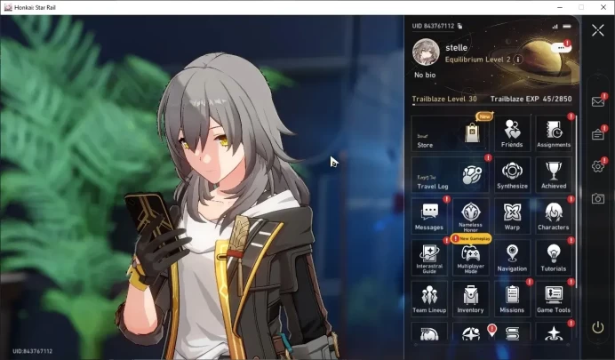 Asia|TL 30|4 Limited| (Saber,Gilgamesh,Yunli,Huohuo)+Sign +1 STD Char (Yanqing) Etc|Female MC|Take Mail|Check SS|HSR8411