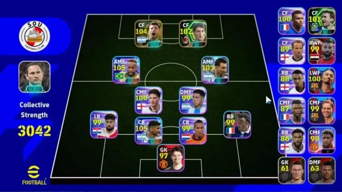 Android|4 Show Time Neymar Jr,Cristan Romero,Lionel Messi|3 Epic Sergio Aguero,Daniele Massaro,Andriy Shevchenko|PES2027|EF3080