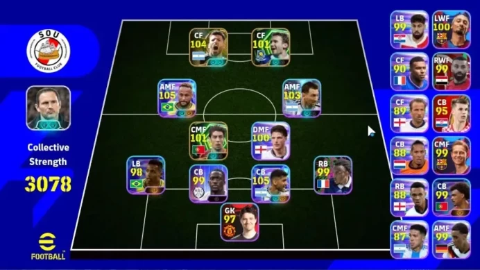 Android| 4 Show Time Neymar Jr,Cristan Romero,Lionel Messi| 3 Epic Sergio Aguero,Rui Costa,Andriy Shevchenko|PES2027|EF3079