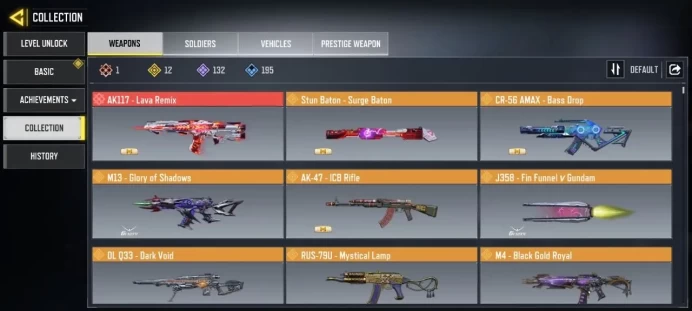 OG COD Mobile | Lv165 | 1 Mythic | 12 Legendary | DL Q33 – Dark Void | 132 Epic Guns | 56 Epic Skins | CA294