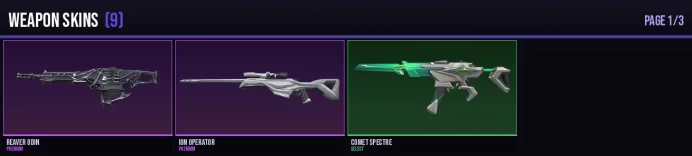 AP 9 Skins + 6 Agents + 875 VP Neo Frontier Sheriff / Reaver Odin / Ion Operator / Comet Spectre Full Access