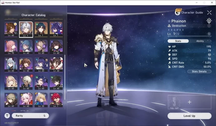 Asia|TL 69|15 Limited| (SW999 E2,YaoGuang,Cerydra,Archer)+Sign M Blade,Phainon,Huohuo E1,Anaxa Etc|Female MC|Takemail|(HSR8416)