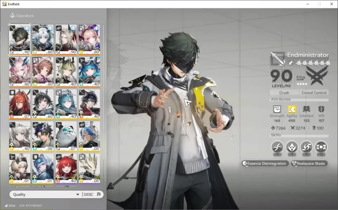 ASIA|Lv 54|8 SSR|3 Limited+9 (*6Weapon)|(Arcane,Liino,Mi Fu)+Sign|1 Weapon Selector|22 Ori+5040 Arsenal|Log Gryphlink|(END2309)