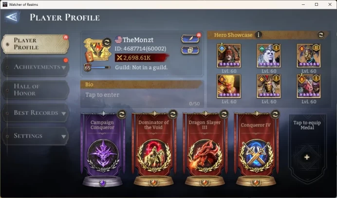 Global 60xx|Power 2,6M|5 Lord:Torodor A1,Nastya,Laya|26 Legend:HatssutA2,Volka A2|Dragon:Ymiret|Nightmare IV|CheckSS|WOR030B