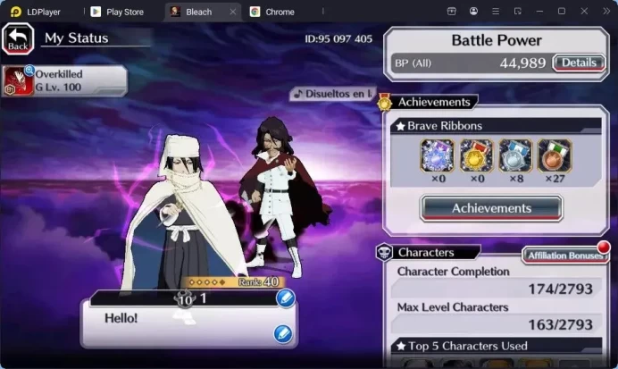 Global |44K BP+7K Orb|Fresh Story|Byakuya TYBW24,Yhwach,Zangetsu Speed,IchigoDT|KlabID|Check SS BBS762B