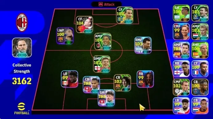 Android|Epic Zlatan Ibrahimovic,Wayne Rooney,Ronaldinho Gaucho,Steven Gerrard,Carles Puyol|Showtime Lionel Messi|PES2027|EF3090
