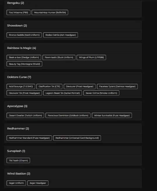 [UPLAY] 153 LVL - 14X BLACK ICES - 16X SEASONALS - 1X UNIVERSALS - 5X MUTE -71 OPERATORS - 1K RC - 16K RENOWN - FA