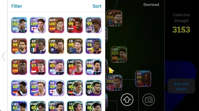 Android|Big Time K.Kvaratskhelia 28 Apr'26|Epic Xabi Alonso,Steven Gerrard,Sergio Aguero,Andriy Shevchenko|PES2027|(EF3089)