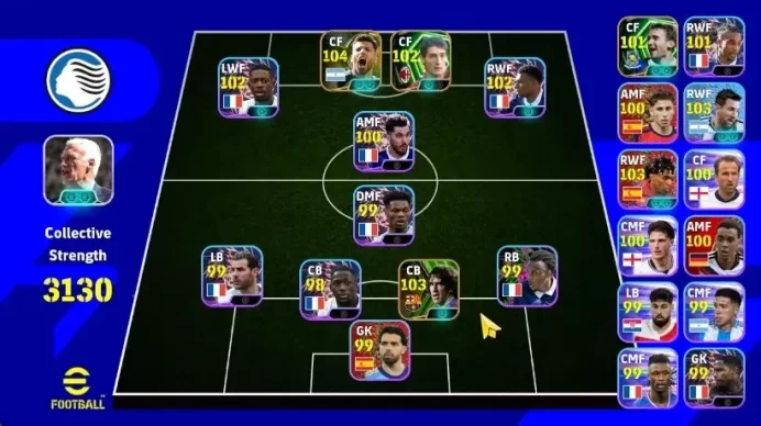 Android|Epic Carles Puyol,Sergio Aguero,Danielle Massaro,Andriy Shevchenko|Showtime Lionel Messi,Lamine Yamal|PES2027|(EF3088)