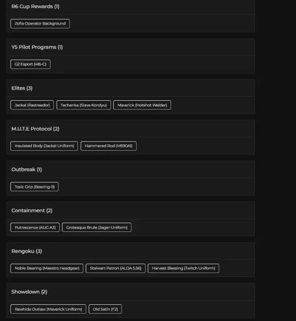 [UPLAY] 365 LVL - 34X BLACK ICES - 15X SEASONALS - 8X UNIVERSALS - 12X WIND BASTION - 16X EMBER RISE - 74 OPERATORS - 162K RENOWN - FA