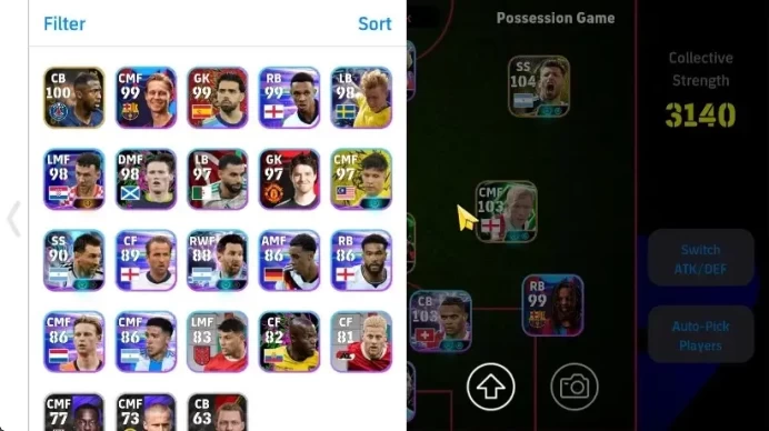 Android|Epic Luiz Suarez,Carles Puyol,Sergio Aguero,Steven Gerard,Paul Scholes|Showtime Hugo Ekitike,Lionel Mesi|PES2027|EF3082