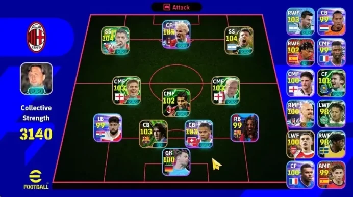 Android|Epic Luiz Suarez,Carles Puyol,Sergio Aguero,Steven Gerard,Paul Scholes|Showtime Hugo Ekitike,Lionel Mesi|PES2027|EF3082