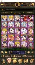 ASIA|4.86M Power| 3 LR+8UR(Nemesis Meliodas,Menor,Aqua,Tristan,and etc)|1 Selector UR|CodeOnly(SDS809Z)