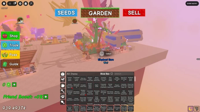 ROBLOX4877 // ACCOUNT WITH MOON MANGO /BONE BLOSSOMS /ELEPHANT EARS /MOON MELON /DINOSHROOM /BEAST BUTTERCUP /TRAVELER'S FRUIT