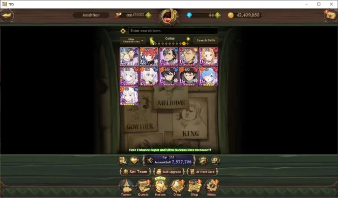 GLOBAL|7,5M CC|105 LS|12 LR+12 UR+Manny Collab|NMeli2/6,Cusack2/6,Meresca2/6,Tristan2/6,ODK2/6,Skuld2/6 Etc|CodeOnly|SDS5069