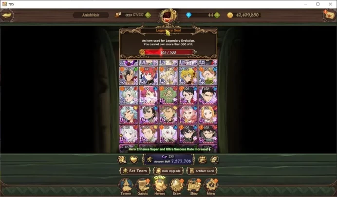 GLOBAL|7,5M CC|105 LS|12 LR+12 UR+Manny Collab|NMeli2/6,Cusack2/6,Meresca2/6,Tristan2/6,ODK2/6,Skuld2/6 Etc|CodeOnly|SDS5069