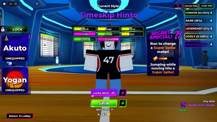 ROBLOX4898 // ACCOUNT WITH TIMESKIP HINTO [TSH] + TWINS + YOGAN + KIJO + MAGNETIC PULL /15+ LVL /NO MAIL