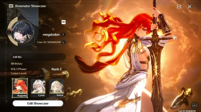 NA |UL 10|4 Limited| ( Lynae, Suisui, Augusta + Sign, Rebecca ) +2 Std Char |2K Astrite,33 Coral|Female MC|Log kuro|(WW4031)