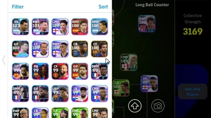 Android|7 Epic Johan Cruyff,Paul Scholes,Steven Gerrard,Kaka|8 Show Time Alexander Sorloth,Manuel Akanji,Etc|PES2027|EF3104