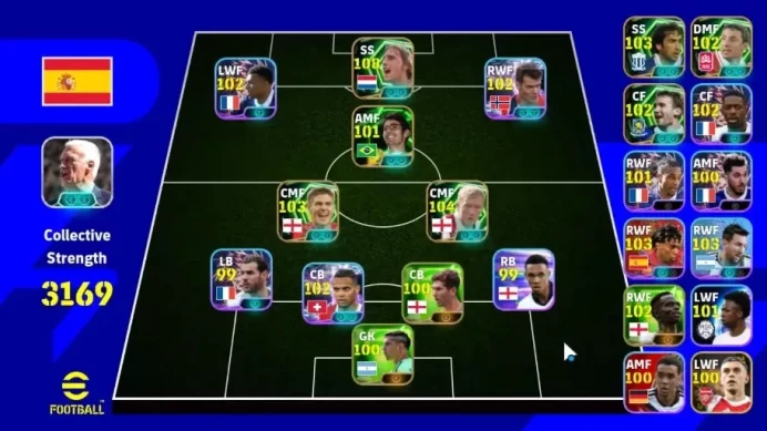 Android|7 Epic Johan Cruyff,Paul Scholes,Steven Gerrard,Kaka|8 Show Time Alexander Sorloth,Manuel Akanji,Etc|PES2027|EF3104