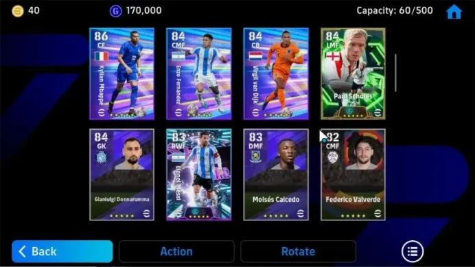 Mobile|PW 2709|Bigtime Lionel Messi 15 Jul'26|Epic Diego Costa, Paul Scholes|Showtime Lamine Yamal|Konami ID|Check SS(EFB818Z)