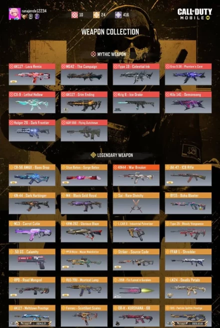 11 MYTHIC (GHOST MAX) | 27 LEGENDARY (GOAT) | VIVAN & SCYLLA & MANTA RAY & MENENDEZ & ARTERY | LVL 400 | D162
