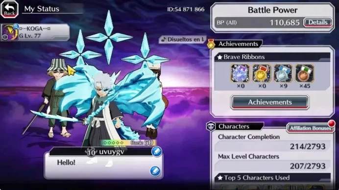 Global | 110K BP+10K Orb|Nemu Xmas24|Aizen 6th|Toshiro TYBW24|Yumichika PMV|Halibel| KlabID|Check SS BBS765B