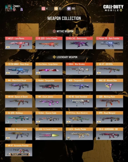 GOAT 5 MYTHIC | 23 LEGENDARY | BEST AND POPULAR SKINS | ONLY ACTIVISON SAVE | FIRST LUCKY DRAW 10CP | D163