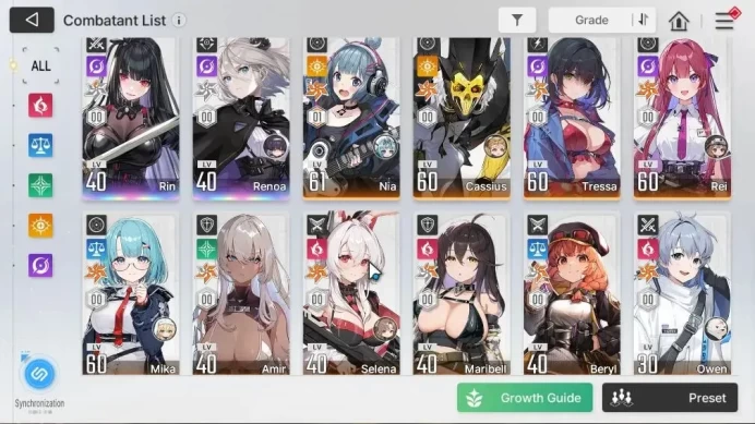 ASIA Lv 57|14 SSR [HeidemarieM6,Adelheid,DianaM3,Nine,Reona]+Sign,VeronicaM3,ChizuruM1,RinM1|14kCrystal,55 PL|Log Stove|CZN2107