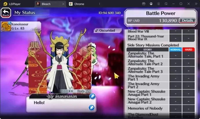 Global | 130K BP+10K Orb|Fresh Story|Senjumaru TYBW25|Gremmy 9th|Candice TYBW24|Aizen 6th||KlabID|Check SS BBS766B