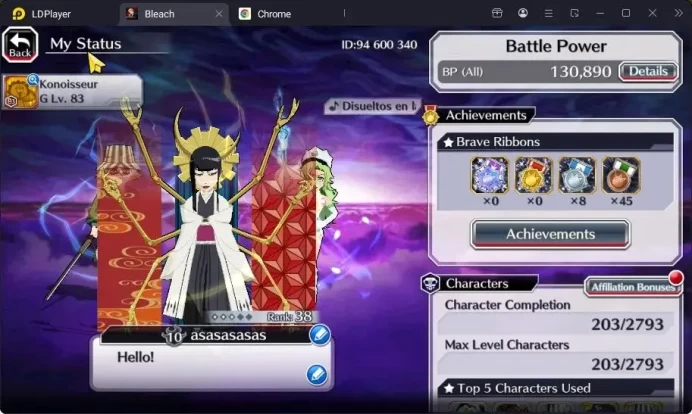 Global | 130K BP+10K Orb|Fresh Story|Senjumaru TYBW25|Gremmy 9th|Candice TYBW24|Aizen 6th||KlabID|Check SS BBS766B