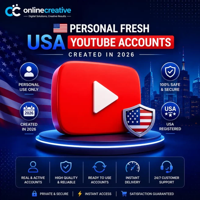 Personal Fresh USA YT Accounts | Created in 2026