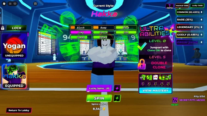 ROBLOX4902 // ACCOUNT WITH YOGAN + HAKKA + RIKU + KISUKI + MAGNETIC PULL /15+ LVL /NO MAIL