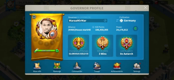 24M Power - Cao Cao Max Skills - KD 4048 Ready to Migrate to Offseason 'Season 2' - VIP 12 - Limited War Theme - 994M Mix RSS - 8 Passports #540