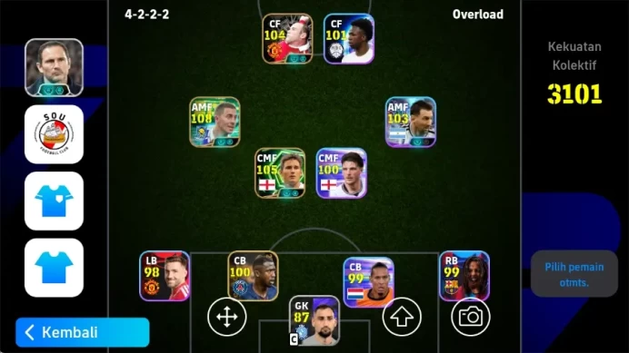 Mobile|PW 3101|Eden Hazard Epic,Frank Lampard Epic,Wayne Rooney Epic,Lionel Messi Show T,Etc.|2026|Check SS EFB2834B