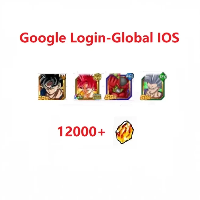 [IOS]DBZ Dokkan Battle GLOBAL -The character in picture + 12000+ DS