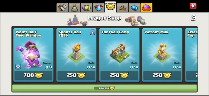Best deal coc TH 18 | 6 equipment epic max  | 910 cwo medals  | change name free | XP 245 | C6806